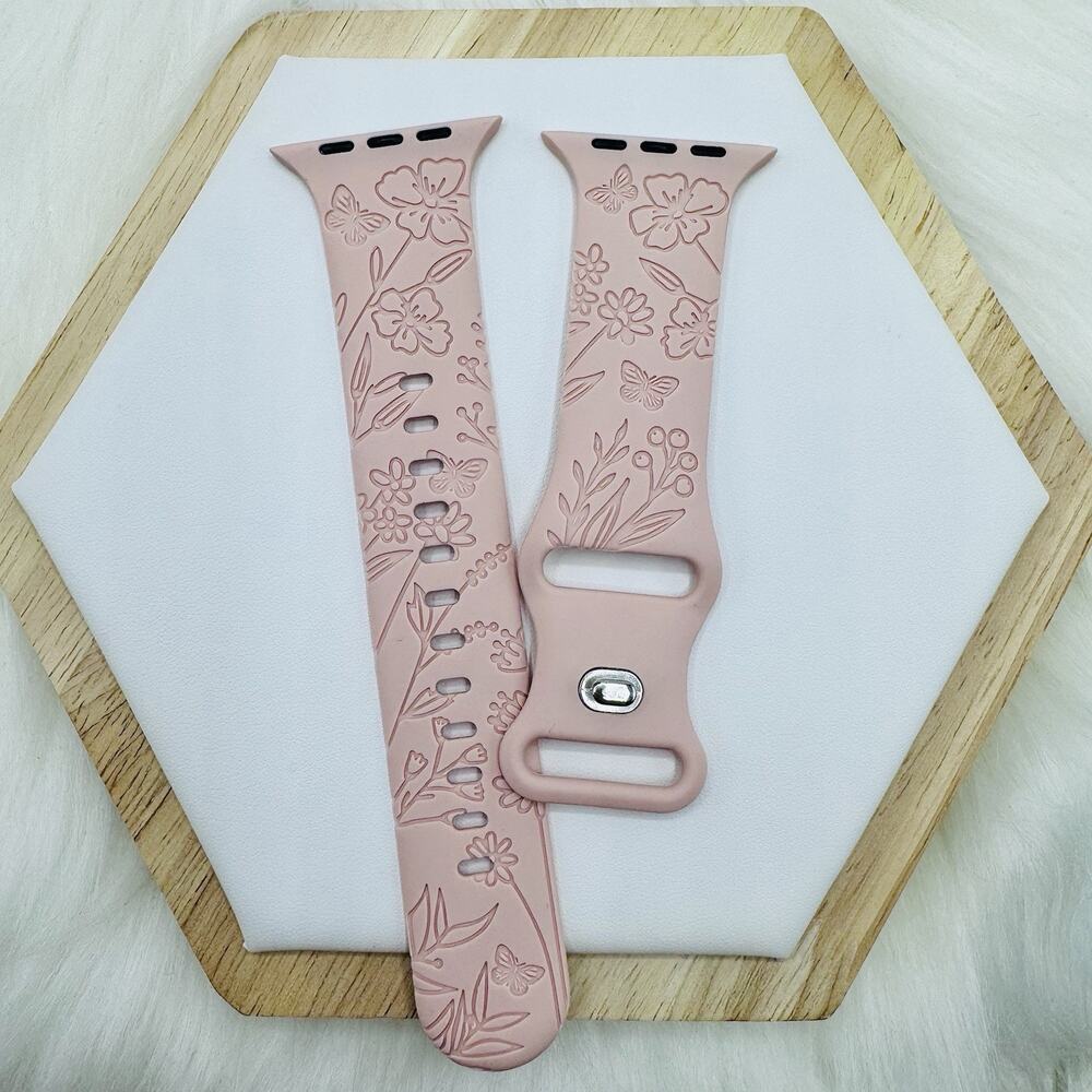 New Baby Pink Watch Band For Apple Watch Series 38mm / 40mm / 41mm